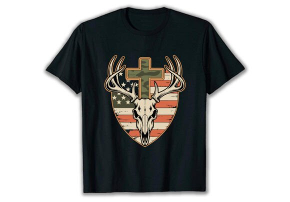 Deer Hunting Skull American Flag: A Designer's Field Test