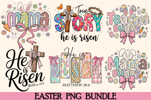 Easter PNG Bundle: Graphics for T-Shirt Designs