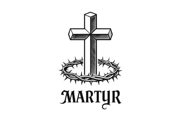 Martyr Cross Crown SVG: Graphics for T‑Shirt Designs and Beyond
